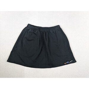 GIRL'S BLACK STRETCH KNIT ELASTIC WAIST PULL-ON SKIRT - SIZE XS